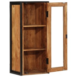 Ścienna szafka łazienkowa, 40x30x90cm, drewno akacjowe i żelazo Lumarko!