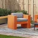Fotel ogrodowy, woskowy brąz, 79x60x62 cm, lite drewno sosnowe Lumarko!