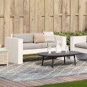 Sofa ogrodowa, 2-osobowa, biała, 134x60x62 cm, drewno sosnowe Lumarko!