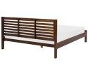 Łóżko drewniane 180 x 200 cm ciemne CARNAC Lumarko!