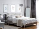 Łóżko tapicerowane 180 x 200 cm szare METZ Lumarko!