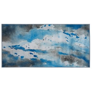 Dywan 80 x 150 cm niebiesko-szary BOZAT