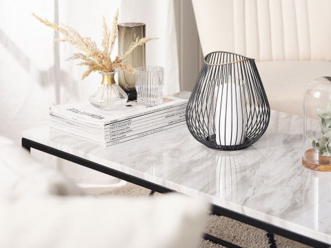 Lampion metalowy 22 cm czarny THURSTON