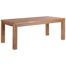 Stół do jadalni akacjowy 180 x 90 cm jasne drewno TESA Lumarko!
