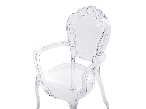 Zestaw 2 krzeseł do jadalni przezroczysty VERMONT II