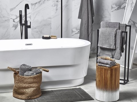 Komplet 11 ręczników bawełnianych szary AREORA