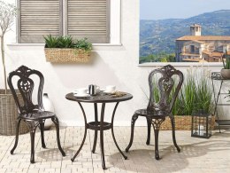 Zestaw 2 krzeseł ogrodowych brązowy BOVINO Lumarko!