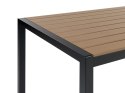 Stół ogrodowy 180 x 90 cm jasne drewno z czarnym VERNIO Lumarko!