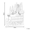 Figurka dekoracyjna LED sanie kalendarz adwentowy jasne drewno IMPALA Lumarko!