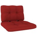 Krzesła ogrodowe z czerwonymi poduszkami, 2 szt., drewniane Lumarko!