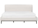 Łóżko boucle 180 x 200 cm białe CORIO Lumarko!