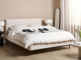Łóżko tapicerowane 160 x 200 cm beżowe CORIO Lumarko!