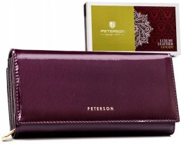 Pojemny, skórzany portfel damski z systemem RFID - Peterson Lumarko!