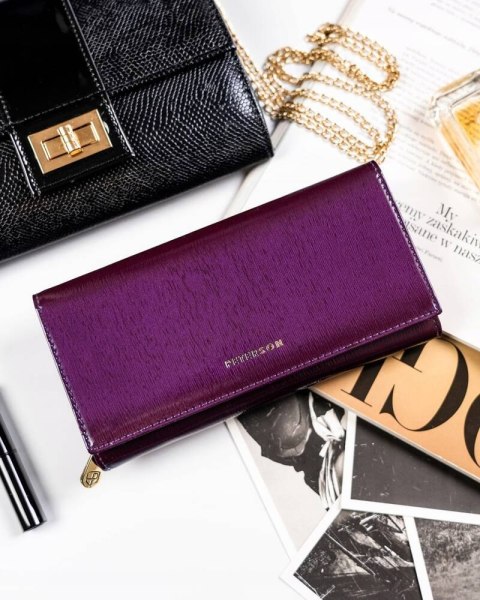 Pojemny, skórzany portfel damski z systemem RFID - Peterson Lumarko!