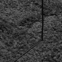 Dywan shaggy z wysokim runem, antracytowy, 120x120 cm Lumarko!