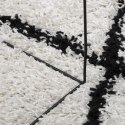 Dywan z wysokim runem, kremowo-czarny, 160x230 cm Lumarko!