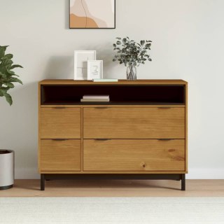 Komoda FLAM, 110x40x80 cm, lite drewno sosnowe Lumarko!