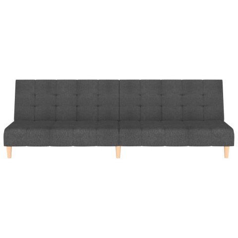 2-osobowa kanapa rozkładana, ciemnoszara, tapicerowana tkaniną Lumarko!
