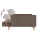 2-osobowa kanapa, 2 poduszki, kolor taupe, tapicerowana tkaniną Lumarko!