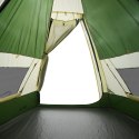 Namiot kempingowy, 7-os., zielony, 350x350x280 cm, tafta 185T Lumarko!