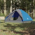 Namiot kempingowy, 6-osobowa, niebieski, 348x340x190 cm, tafta 190T Lumarko!