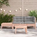Sofa ogrodowa z poduszkami i podnóżkiem, drewno daglezjowe Lumarko!