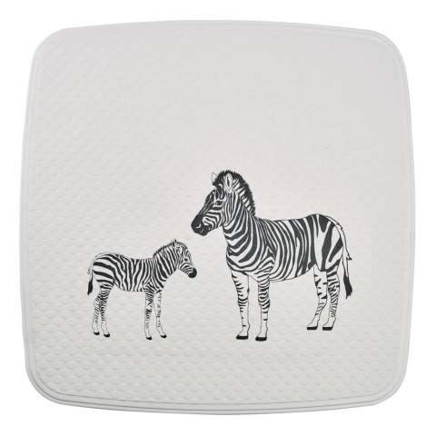 RIDDER Mata łazienkowa Zebra, 54x54 cm, biało-czarna Lumarko!