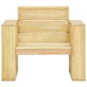 Krzesło ogrodowe z poduszkami w czerwoną kratę, drewno sosnowe Lumarko!
