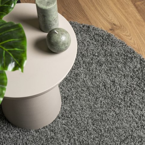 Dywan z wysokim runem, zielony, Ø 80 cm Lumarko!