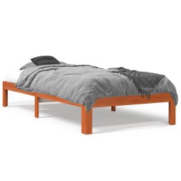 Rama łóżka, woskowy brąz, 75x190 cm, lite drewno sosnowe Lumarko!
