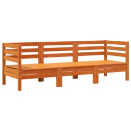 Ogrodowa sofa 3-osobowa, woskowy brąz, lite drewno sosnowe Lumarko!