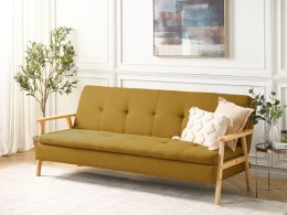 Sofa rozkładana żółta TJORN Lumarko!