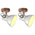 Industrialne lampy ścienne/sufitowe 2 szt. srebrne 20x25 cm E27 Lumarko!