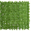 Parawan balkonowy, zielone liście, 600x150 cm Lumarko!