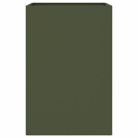 Donica, oliwkowa, 52x48x75 cm, stal walcowana na zimno Lumarko!