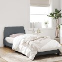 Rama łóżka z zagłówkiem, ciemnoszara, 80x200 cm, aksamitem Lumarko!