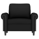 Fotel, czarny, 60 cm, obity aksamitem Lumarko!