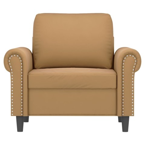 Fotel, brązowy, 60 cm, obity aksamitem Lumarko!