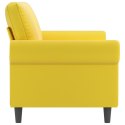 Sofa 2-osobowa, żółta, 140 cm, tapicerowana aksamitem Lumarko!