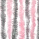 Zasłona przeciwko owadom, srebrno-różowa, 100x200 cm, szenilowa Lumarko!