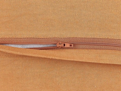 2 bawełniane poduszki dekoracyjne z frędzlami ⌀ 45 cm pomarańczowe MADIA