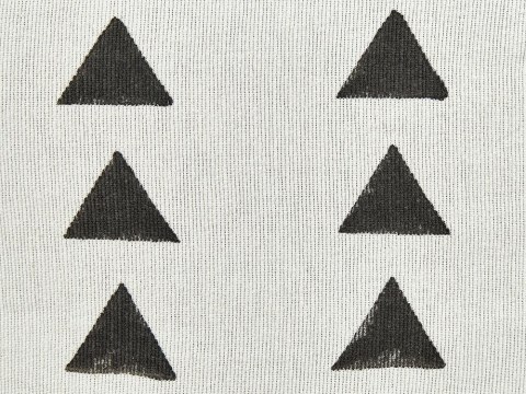 Puf bawełniany 45 x 45 cm biało-czarny TARODI