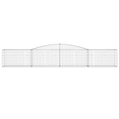 Kosze gabionowe, 25 szt, 400x50x60/80 cm, galwanizowane żelazo Lumarko! #