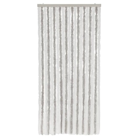 Zasłona przeciwko owadom, jasnoszaro-biała, 90x220 cm, szenil Lumarko!