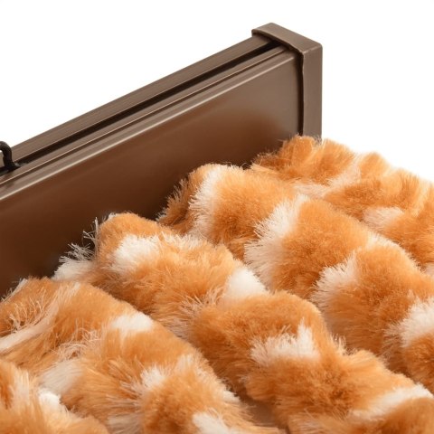 Zasłona przeciwko owadom, ochra i biel, 56x200 cm, szenilowa Lumarko!