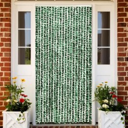 Zasłona przeciwko owadom, zielono-biała, 56x200 cm, szenilowa Lumarko!