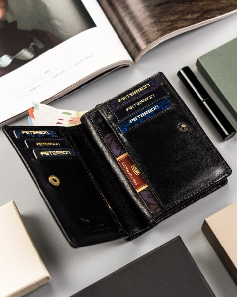 Skórzany Portfel Damski Średnich Rozmiarów Lumarko!