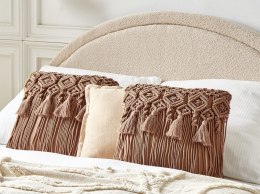 Zestaw 2 poduszek dekoracyjnych makrama 45 x 45 cm brązowy BAMIAN Lumarko!
