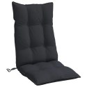 Poduszki na krzesła z wysokim oparciem, 6 szt., czarne, Oxford Lumarko!
