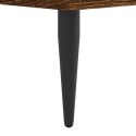 VidaXL Rama łóżka, brązowy dąb, 135x190 cm, materiał drewnopochodny